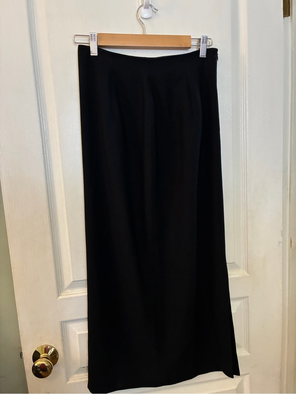 Jones New York Black Maxi Skirt Size 8 Classic Long Skirt